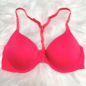 Hot Pink Victorias Secret PINK Front Clasp Bra 36C